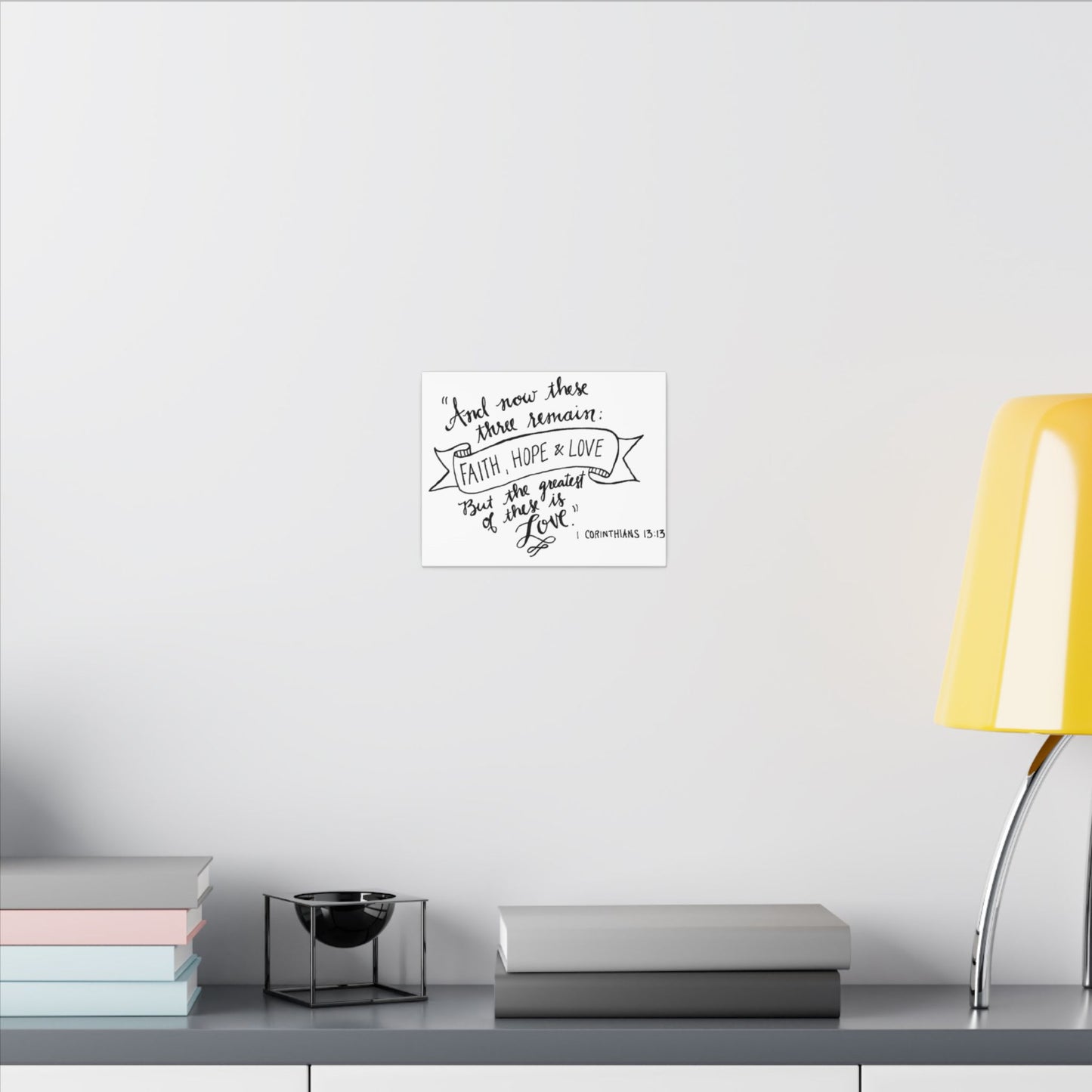 Inspirational Bible Quote Matte Canvas Wall Art