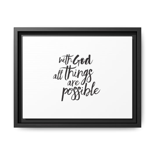 Bible Quote Framed Canvas