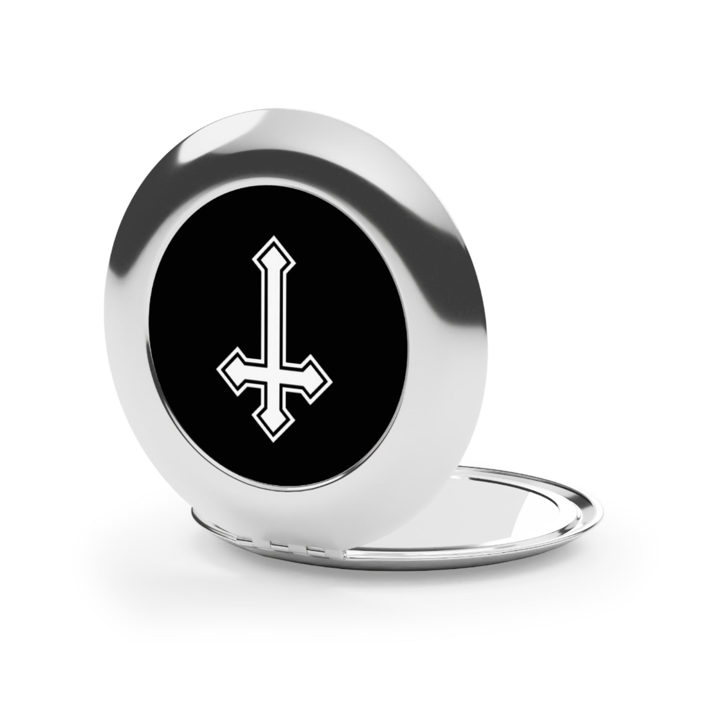 Compact Travel Mirror — Classic Cross Religious Pocket Mirror