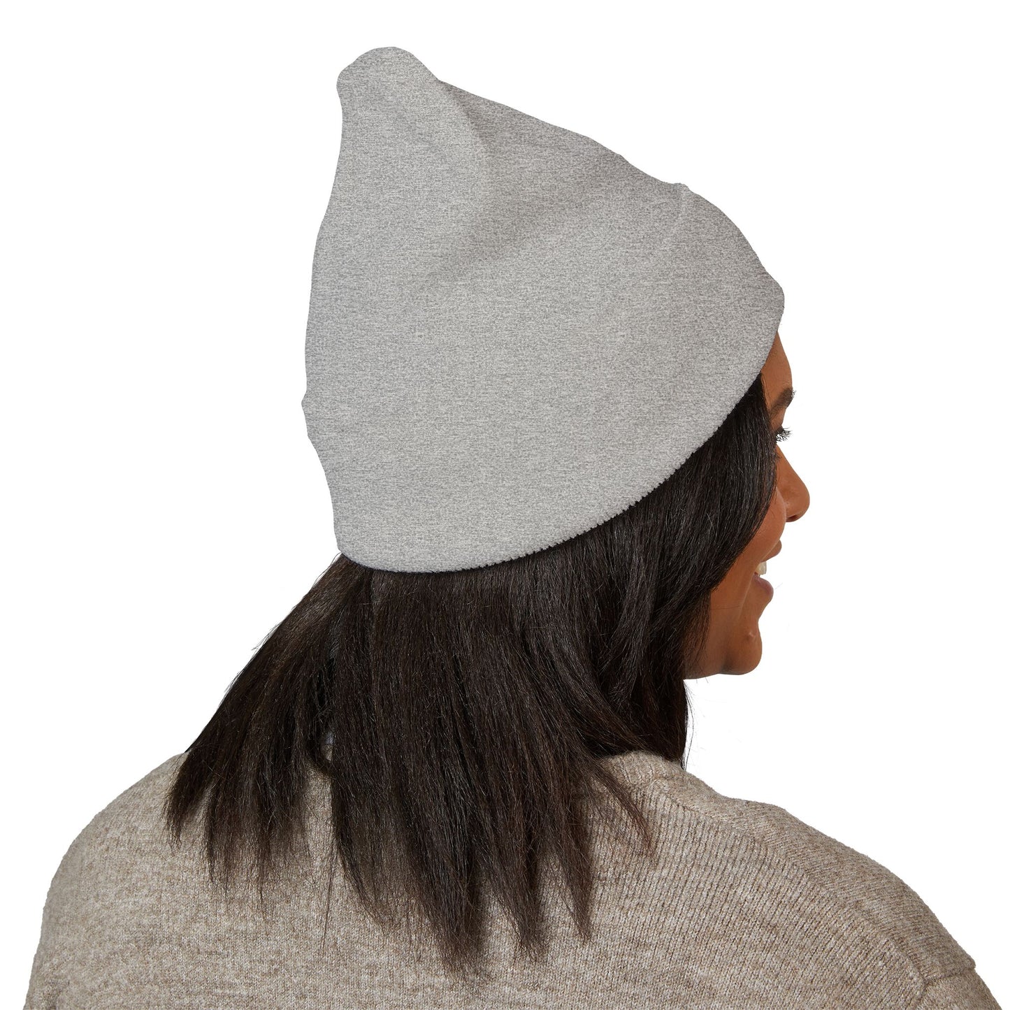 Cross Cuffed Beanie — Streetwear Winter Hat, Religious Faith Accessory