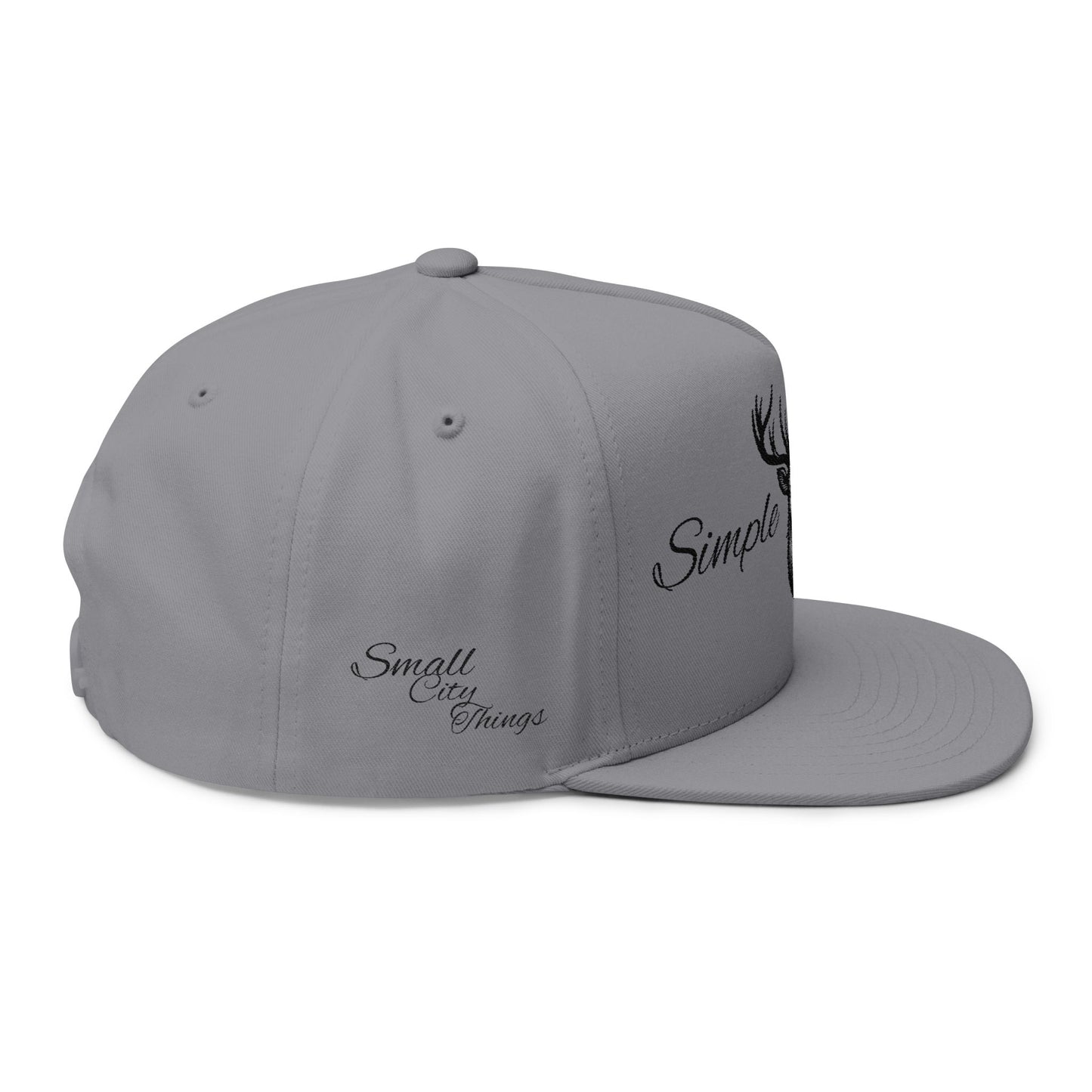'Simple Man' Deer Snapback Hat