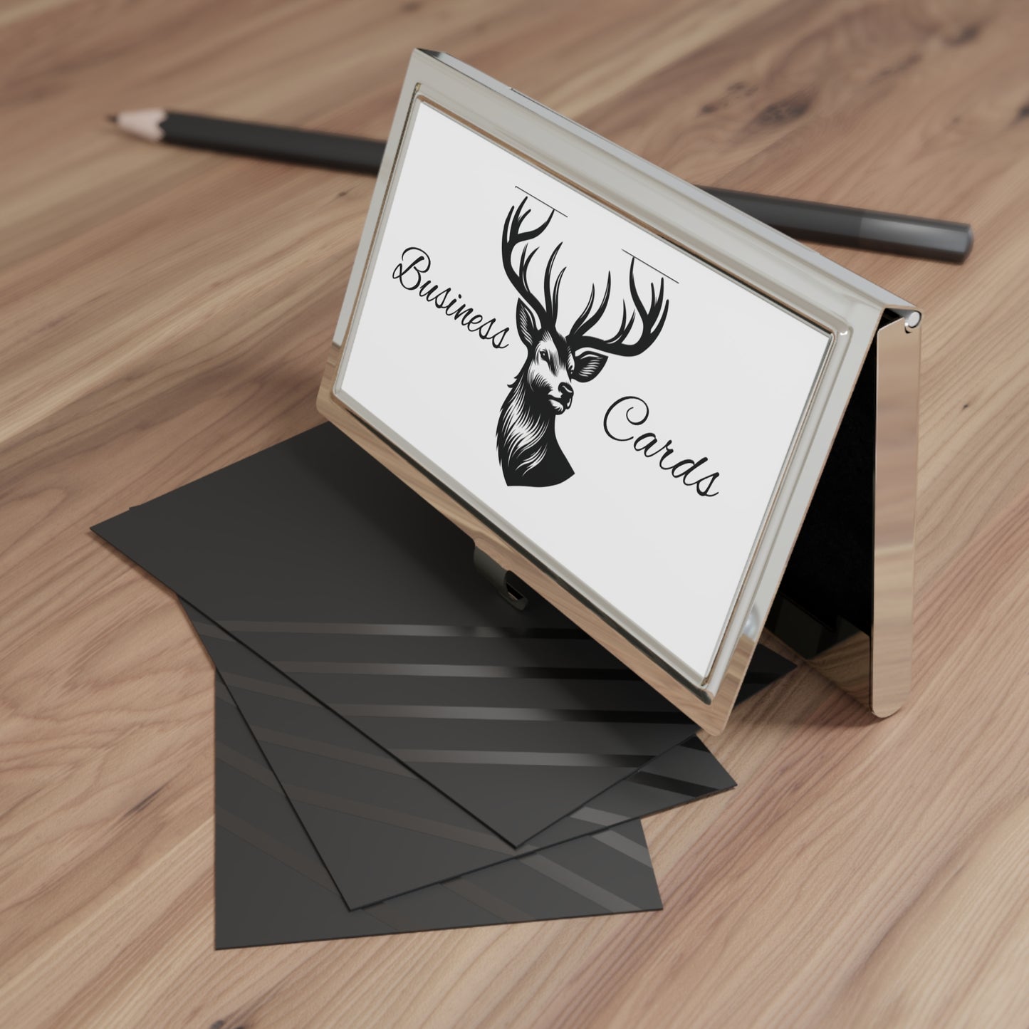 Crest Business Card Holder