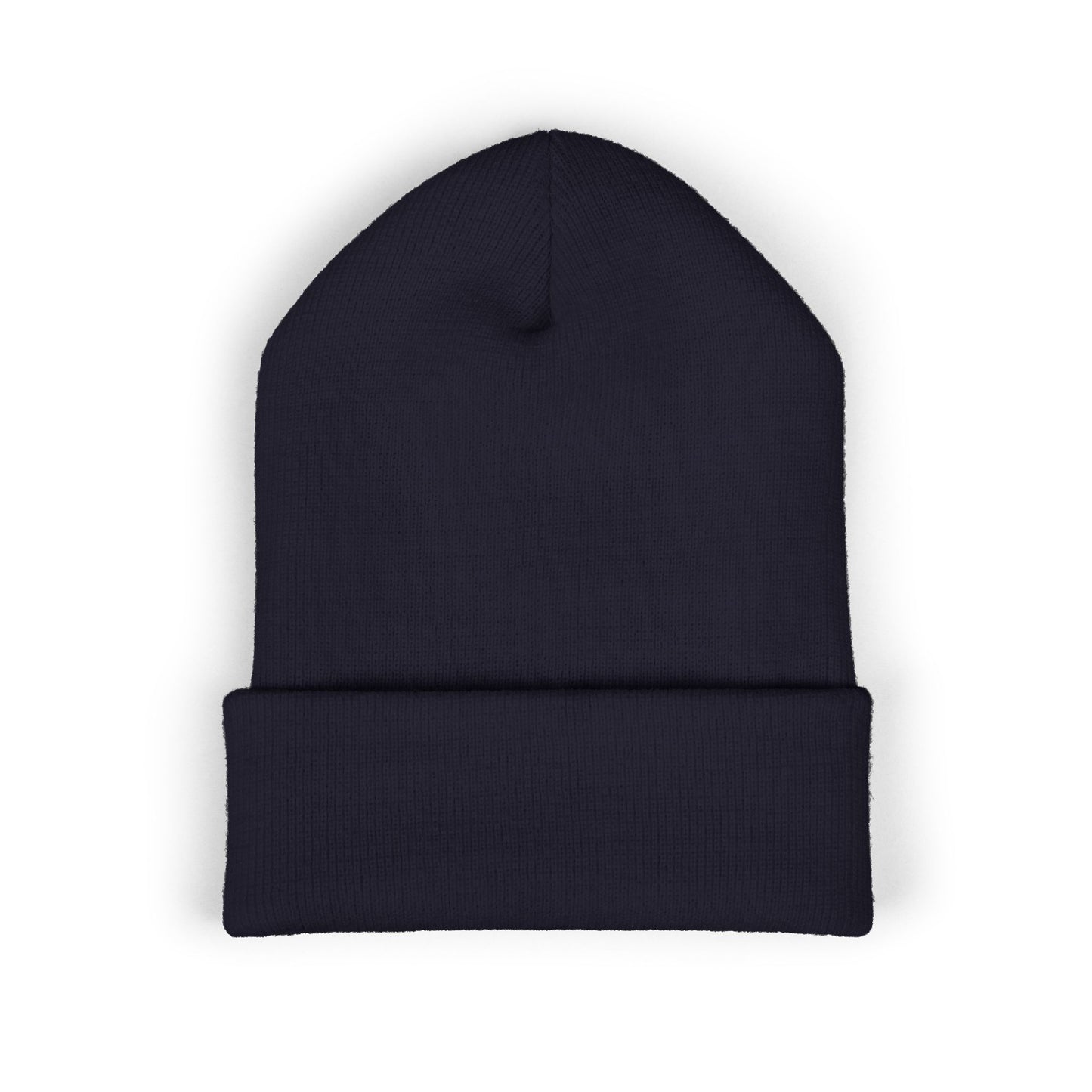 Cross Cuffed Beanie — Streetwear Winter Hat, Religious Faith Accessory