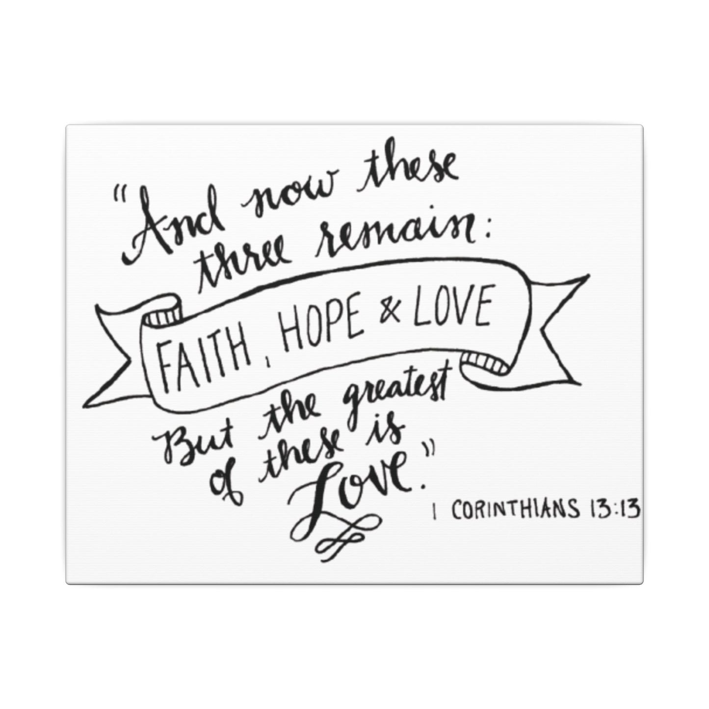 Inspirational Bible Quote Matte Canvas Wall Art