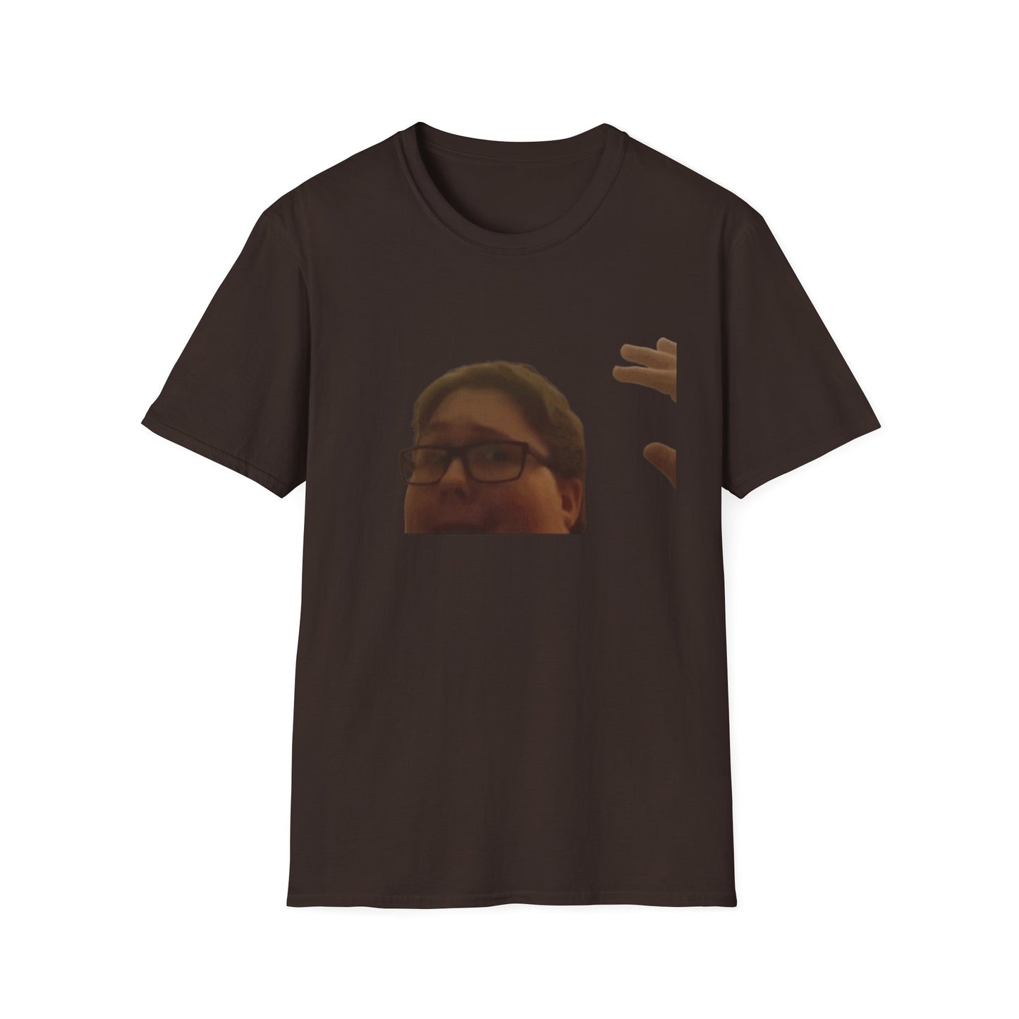 Pocket Meme T‑Shirt — Funny Face Chest Print