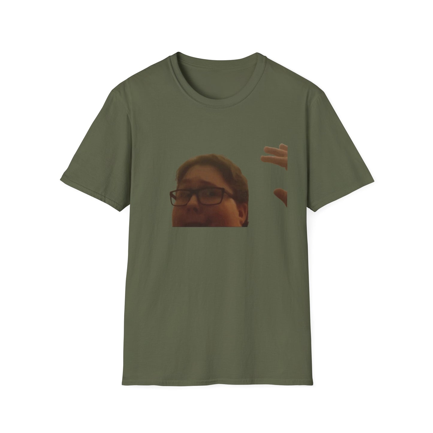 Pocket Meme T‑Shirt — Funny Face Chest Print
