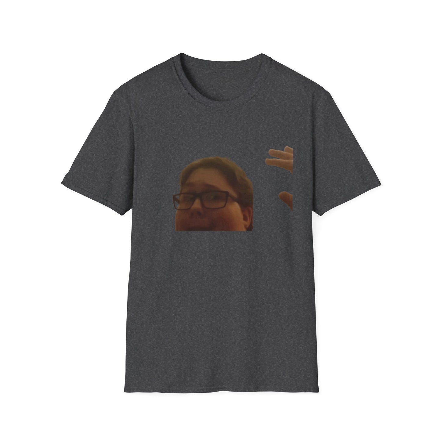 Pocket Meme T‑Shirt — Funny Face Chest Print