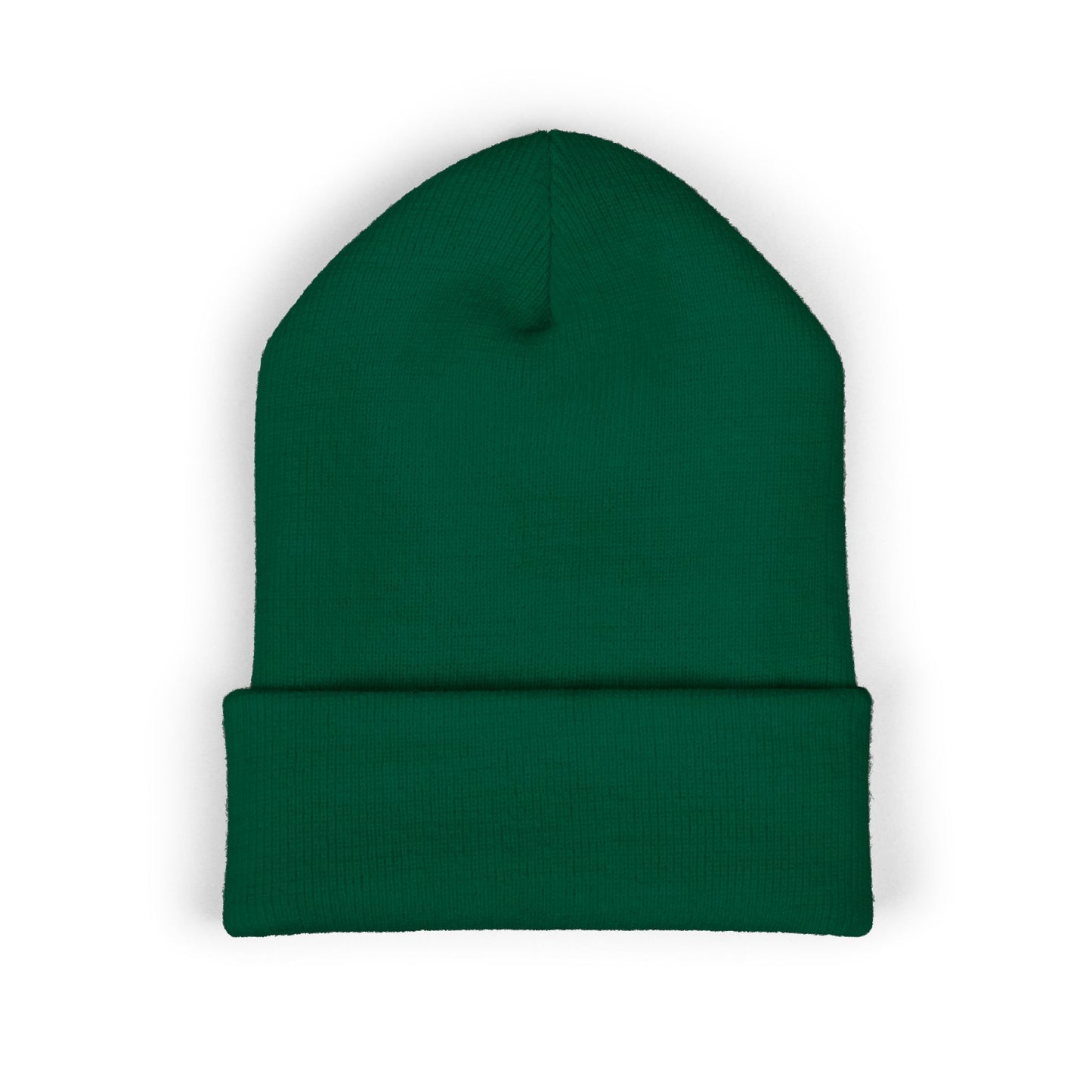 Cross Cuffed Beanie — Streetwear Winter Hat, Religious Faith Accessory