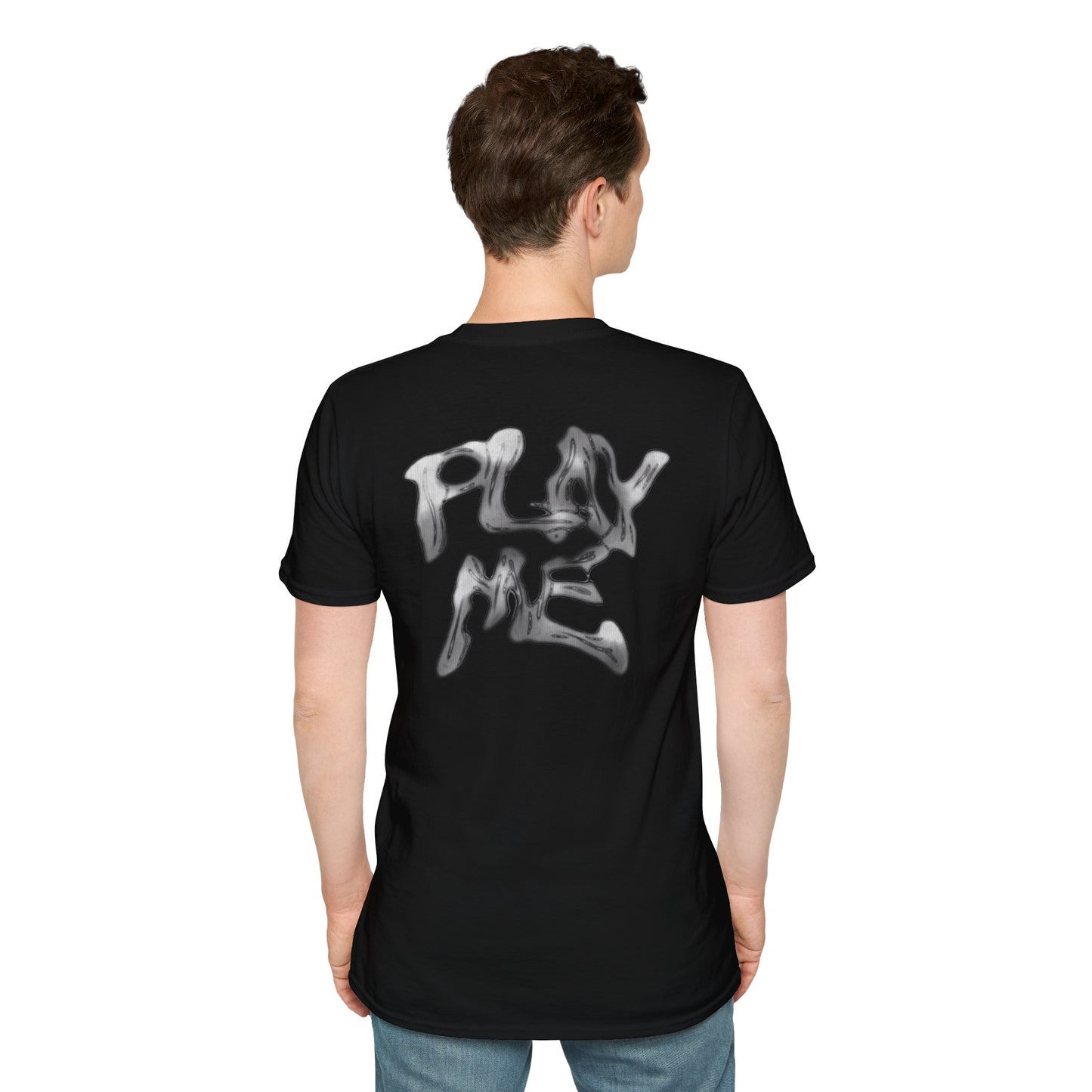 Mike Sherm Graphic T-Shirt — Silver Drip Logo Tee