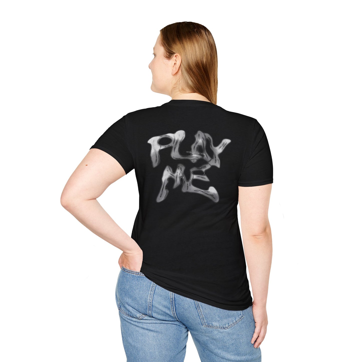Mike Sherm Graphic T-Shirt — Silver Drip Logo Tee