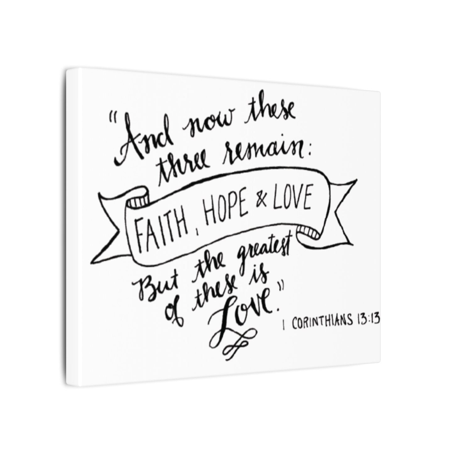Inspirational Bible Quote Matte Canvas Wall Art