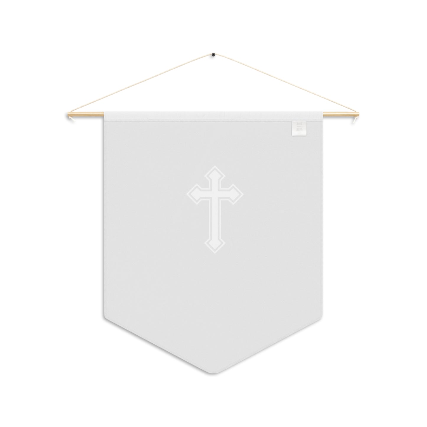 Cross Pennant Banner – Minimal Christian Wall Décor