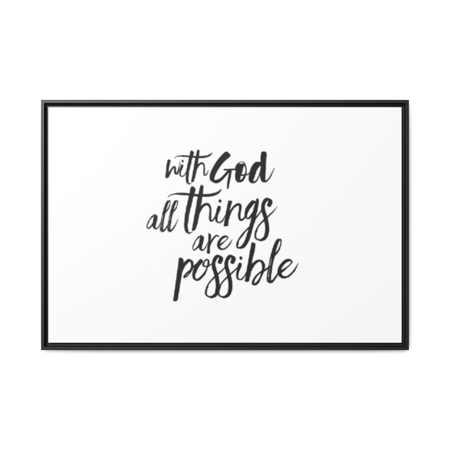 Bible Quote Framed Canvas