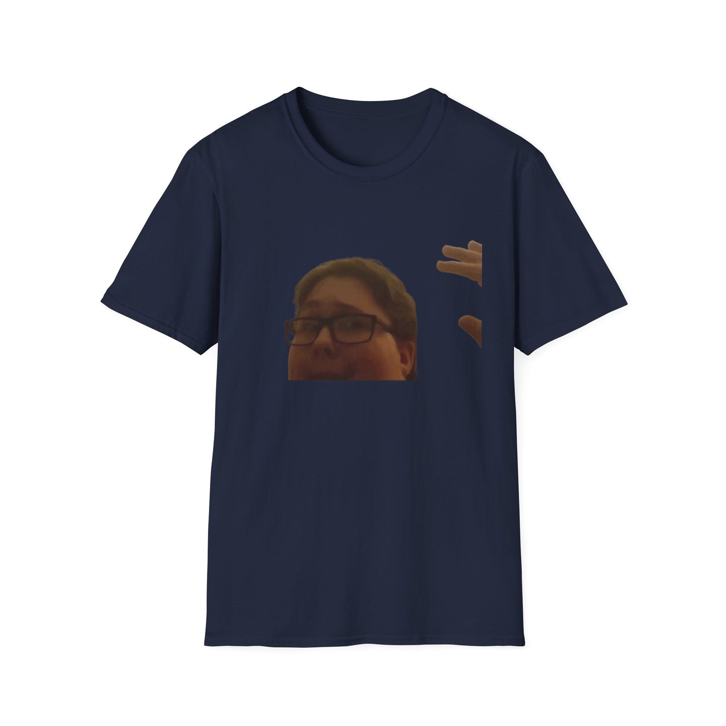 Pocket Meme T‑Shirt — Funny Face Chest Print