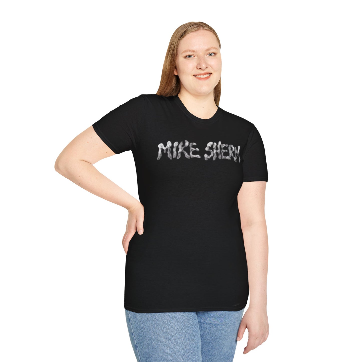 Mike Sherm Graphic T-Shirt — Silver Drip Logo Tee