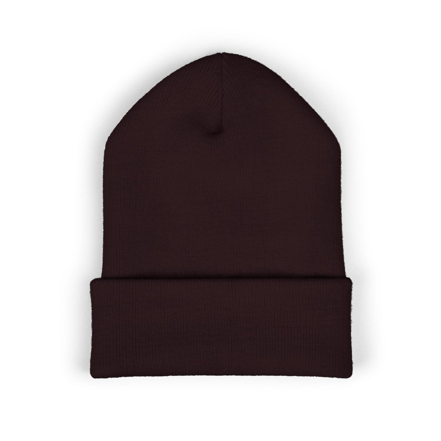 Cross Cuffed Beanie — Streetwear Winter Hat, Religious Faith Accessory