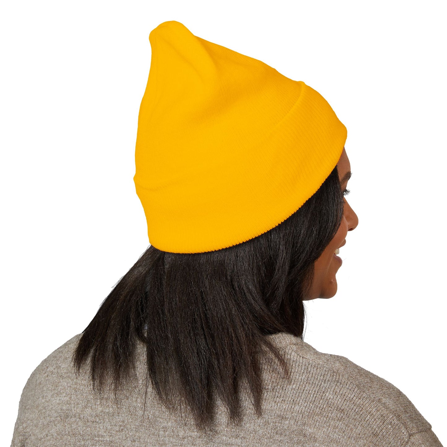 Cross Cuffed Beanie — Streetwear Winter Hat, Religious Faith Accessory
