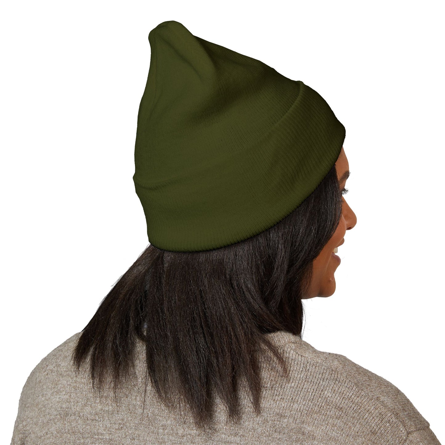 Cross Cuffed Beanie — Streetwear Winter Hat, Religious Faith Accessory