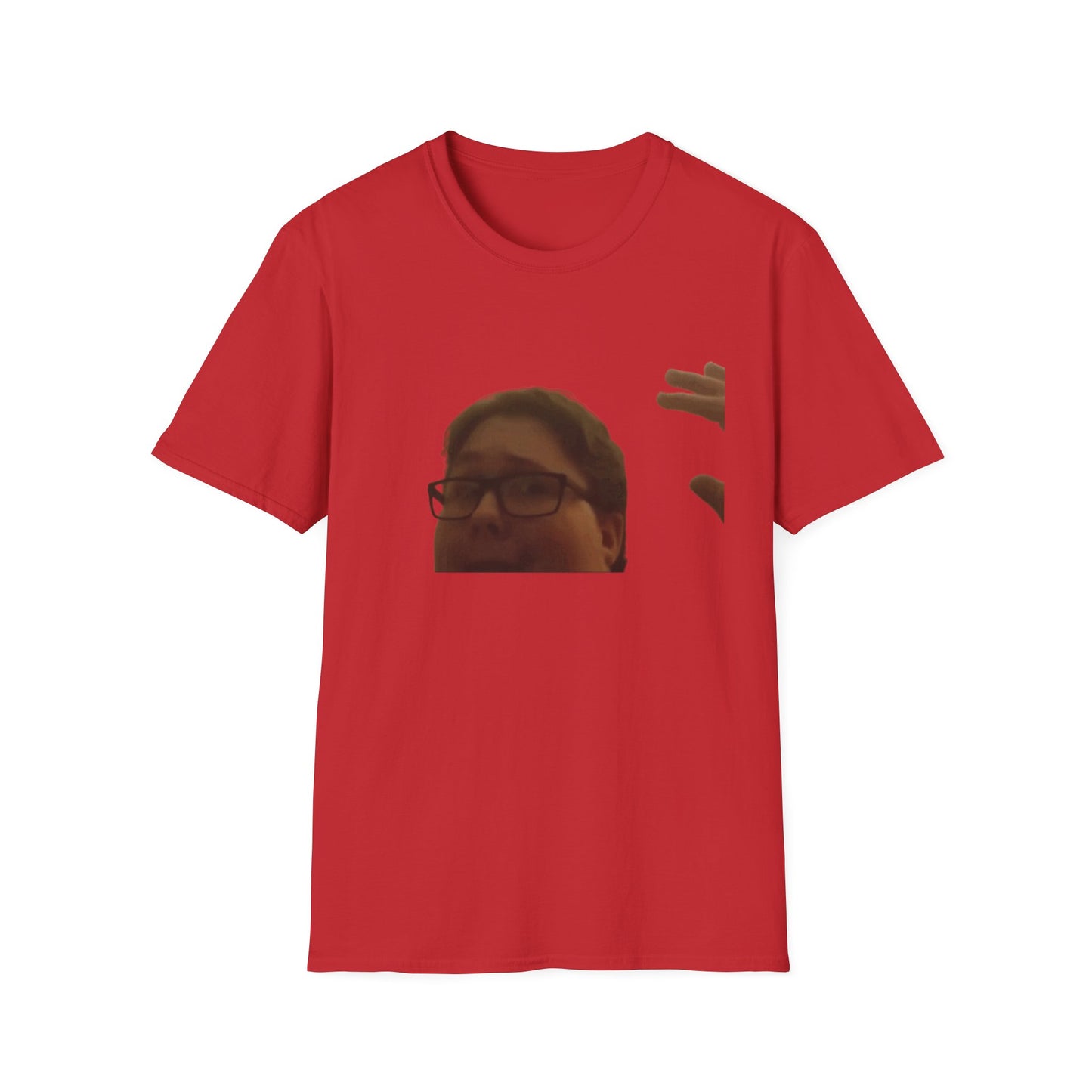 Pocket Meme T‑Shirt — Funny Face Chest Print
