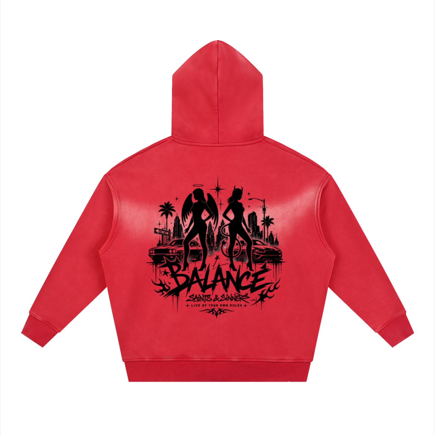 Sunfade Boxy Zip-Up Heavy Cotton Hoodie