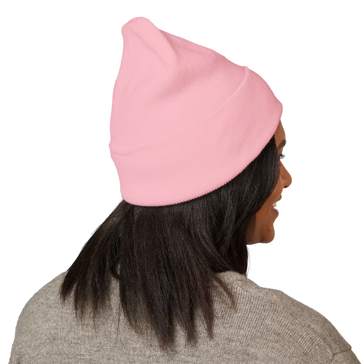 Cross Cuffed Beanie — Streetwear Winter Hat, Religious Faith Accessory