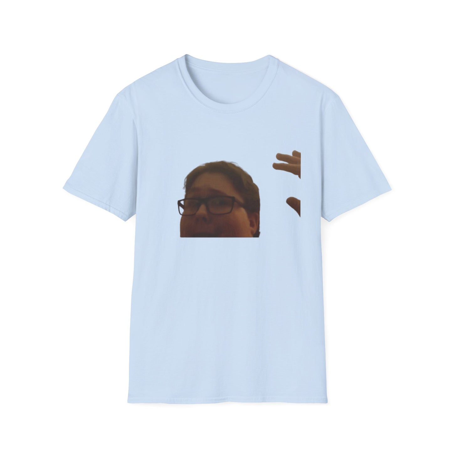Pocket Meme T‑Shirt — Funny Face Chest Print