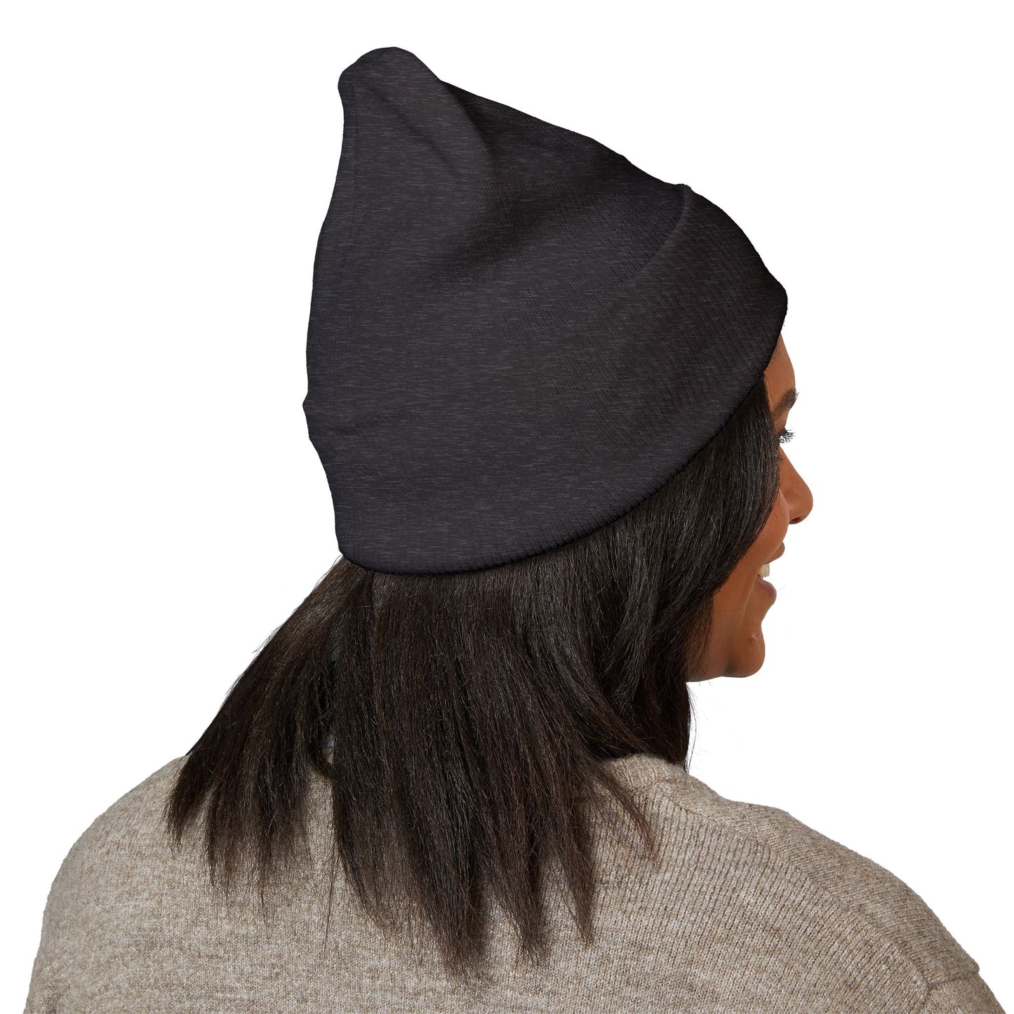 Cross Cuffed Beanie — Streetwear Winter Hat, Religious Faith Accessory