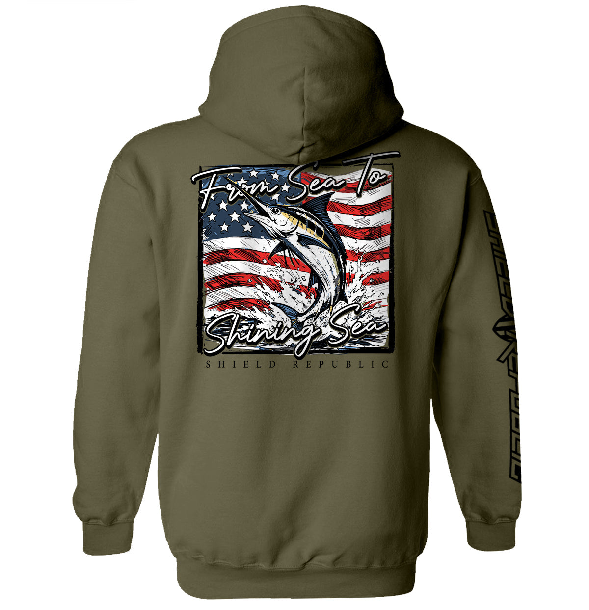 From Sea To Shining Sea Marlin T-Shirt