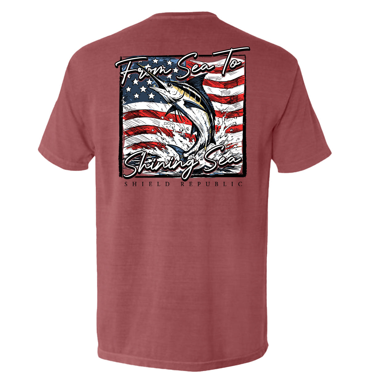 From Sea To Shining Sea Marlin T-Shirt