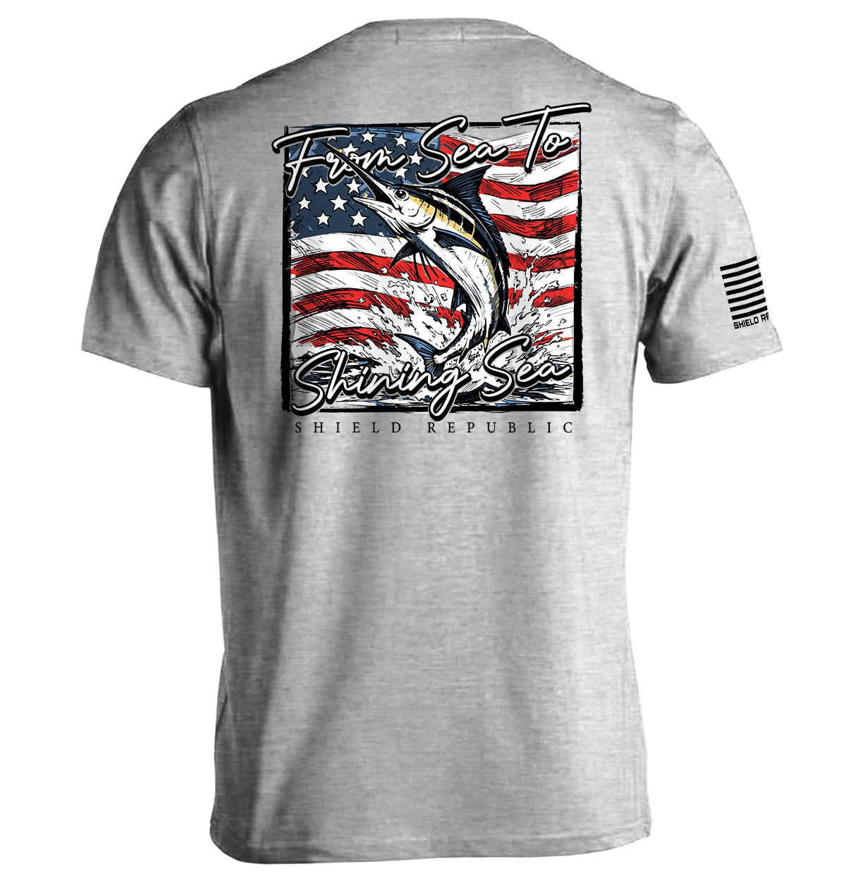 From Sea To Shining Sea Marlin T-Shirt