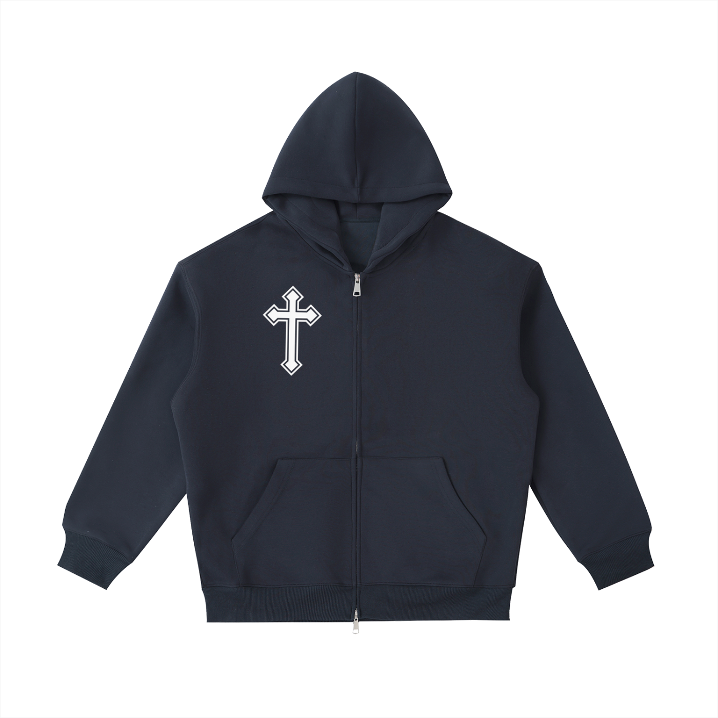 Heavyweight Zip-Up Pocket Hoodie